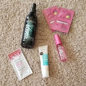 Assorted Hair Products and Samples